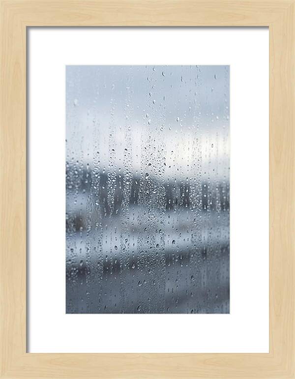 Water Droplets On Glass