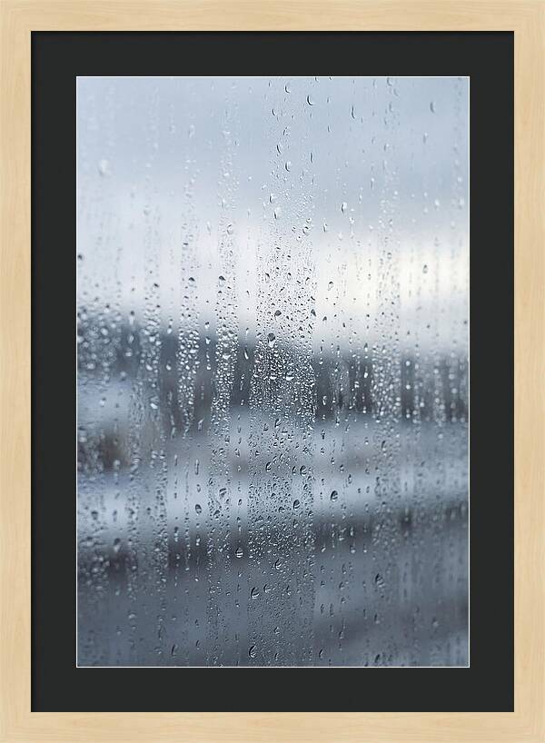 Water Droplets On Glass