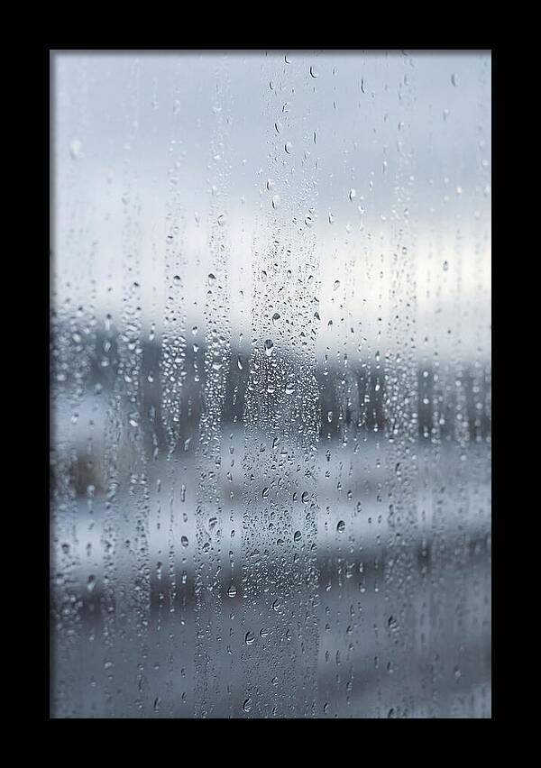 Water Droplets On Glass