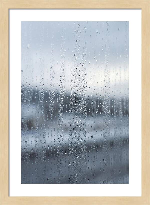 Water Droplets On Glass