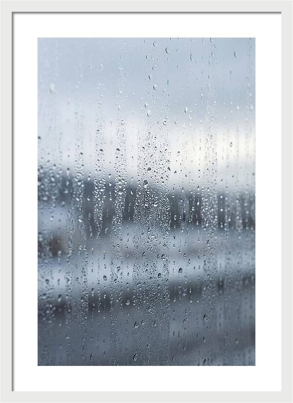 Water Droplets On Glass