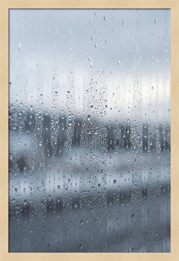 Water Droplets On Glass