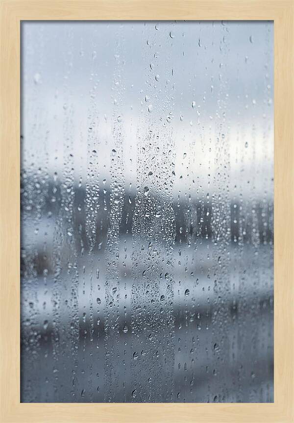 Water Droplets On Glass