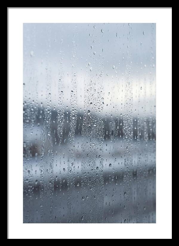 Water Droplets On Glass