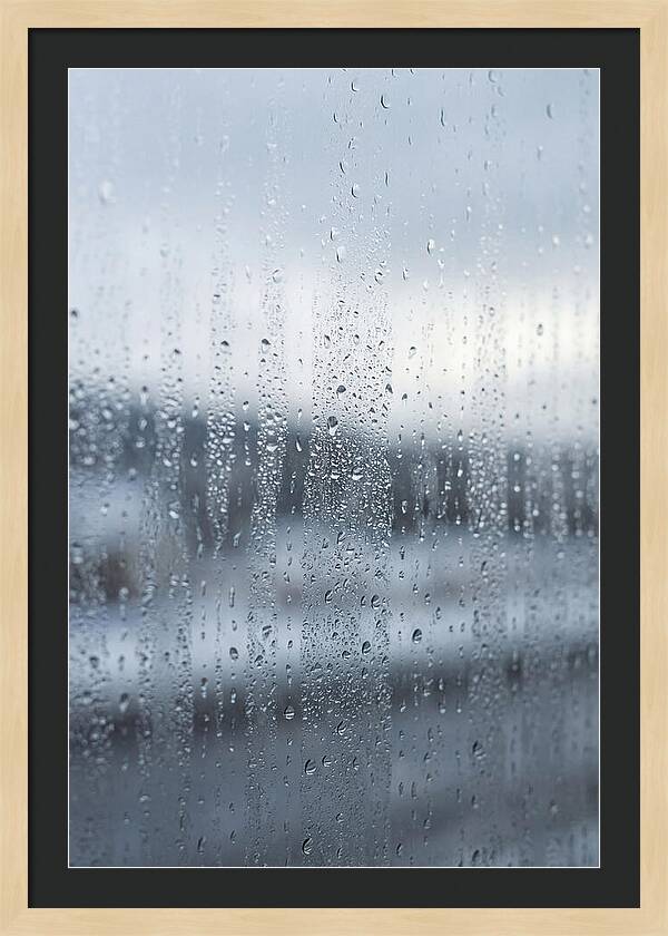 Water Droplets On Glass