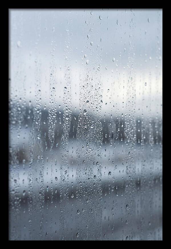 Water Droplets On Glass