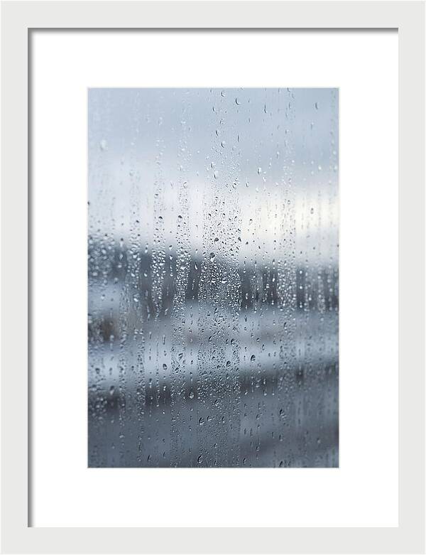 Water Droplets On Glass