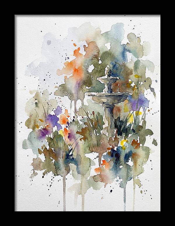 Water Fountain Among Blossoms