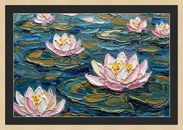 Water Lilies In Bloom