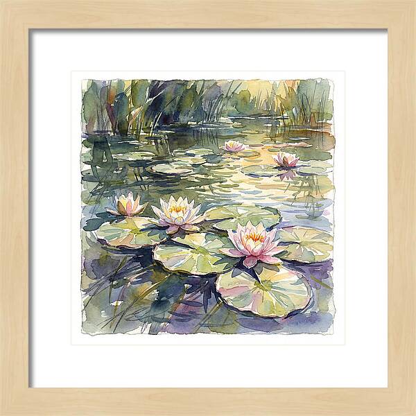 Water Lilies In Tranquil Waters