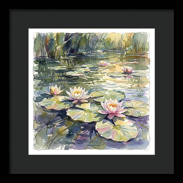 Water Lilies In Tranquil Waters
