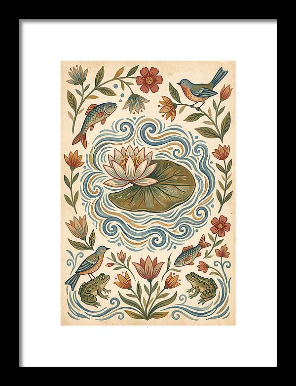 Water Lily Folk Art