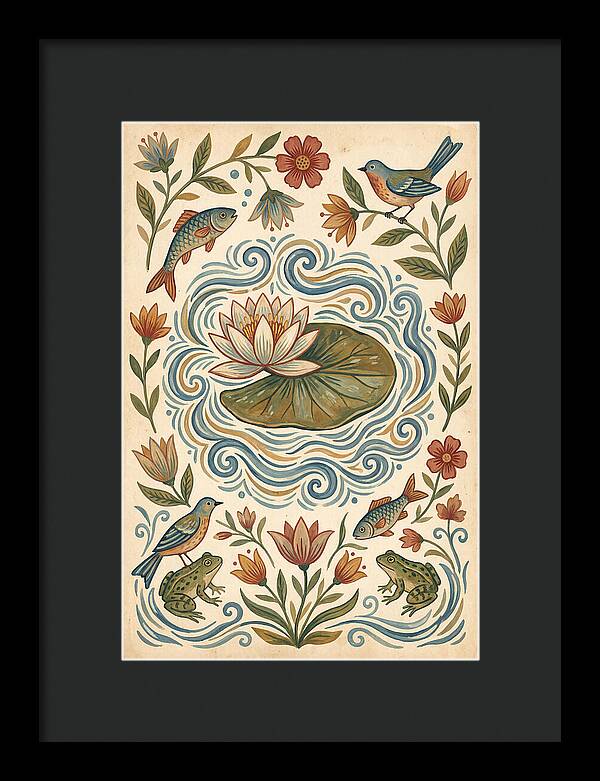 Water Lily Folk Art