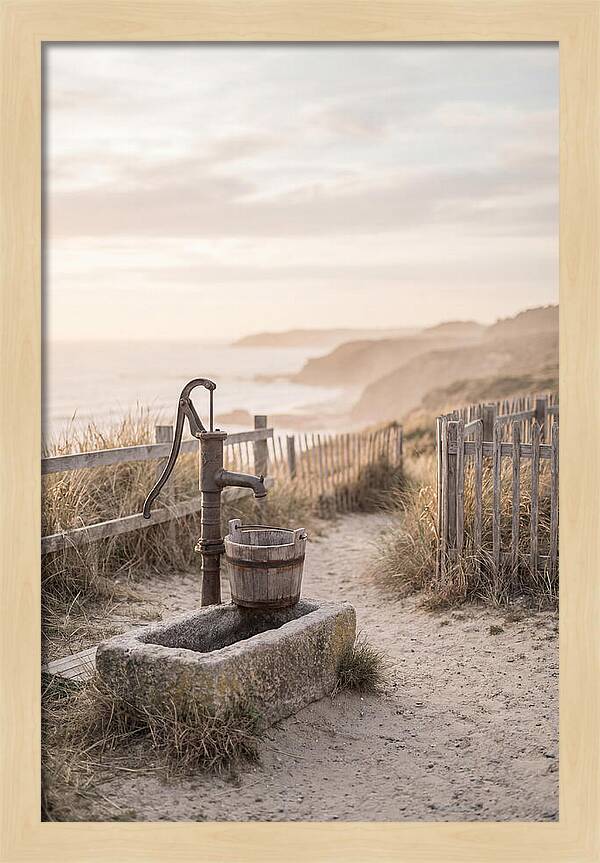 Water Pump Beside The Shore