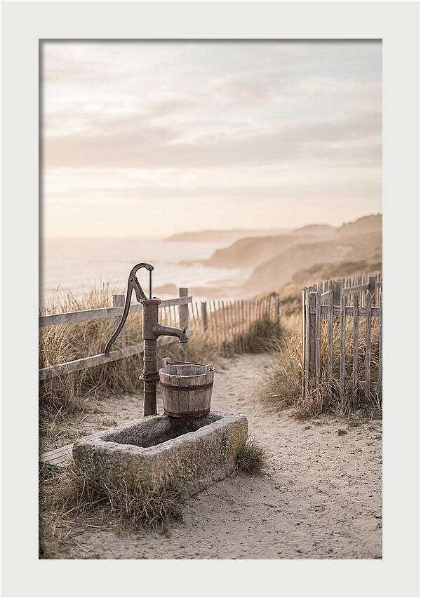 Water Pump Beside The Shore