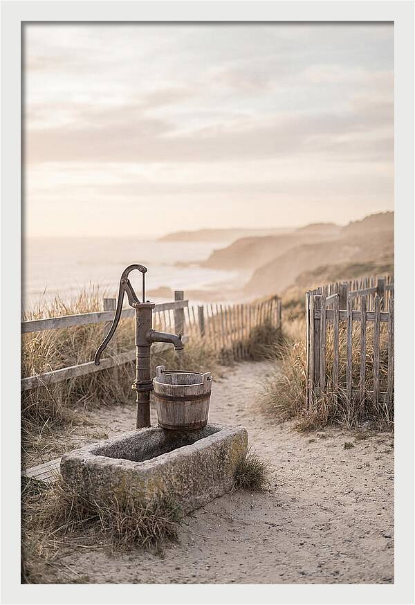 Water Pump Beside The Shore