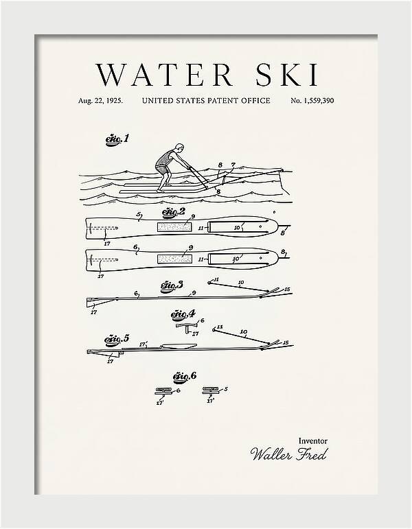 Water Ski Minimalist Patent Us1559390a