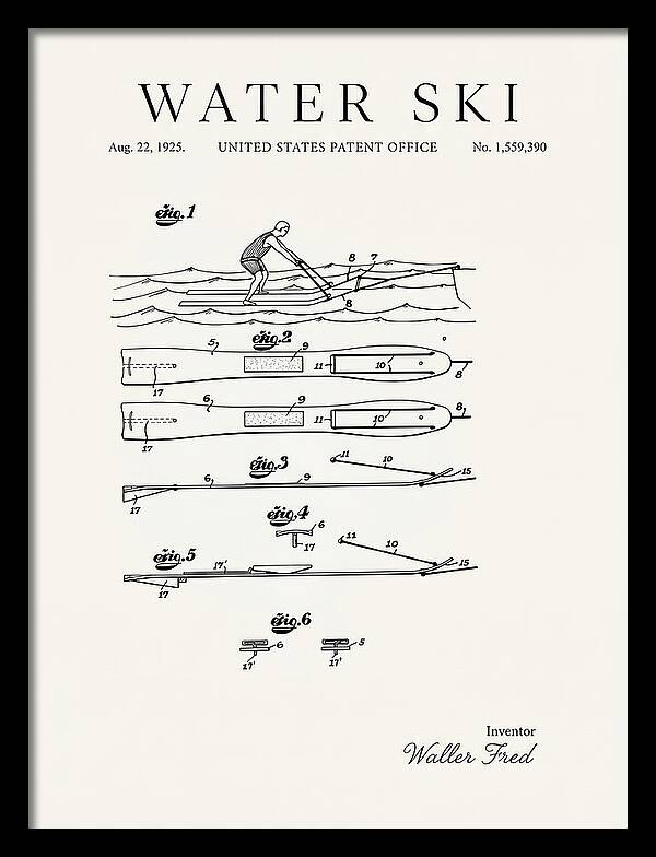 Water Ski Minimalist Patent Us1559390a