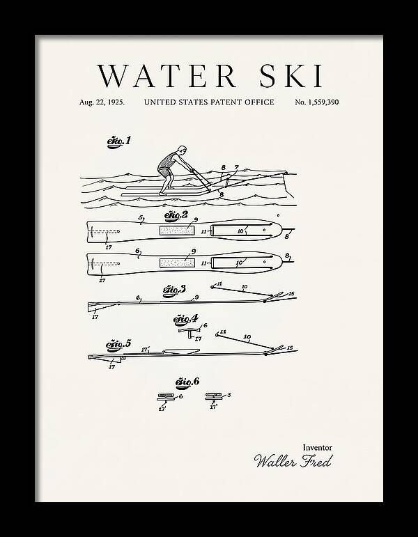 Water Ski Minimalist Patent Us1559390a