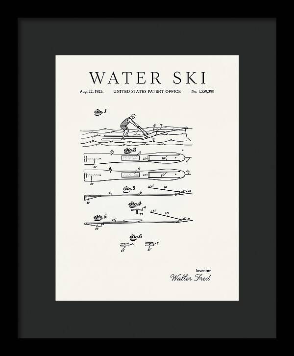 Water Ski Minimalist Patent Us1559390a