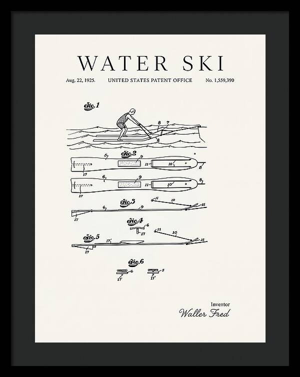 Water Ski Minimalist Patent Us1559390a