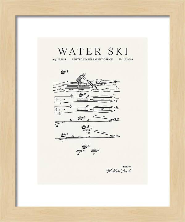 Water Ski Minimalist Patent Us1559390a