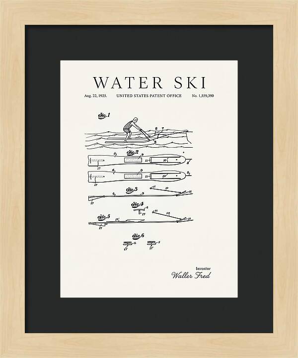 Water Ski Minimalist Patent Us1559390a
