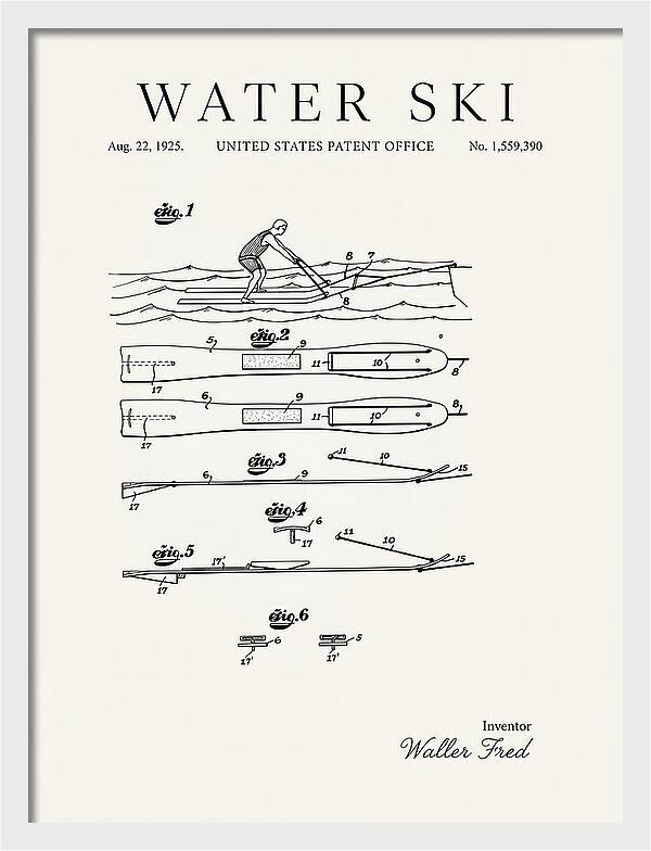 Water Ski Minimalist Patent Us1559390a