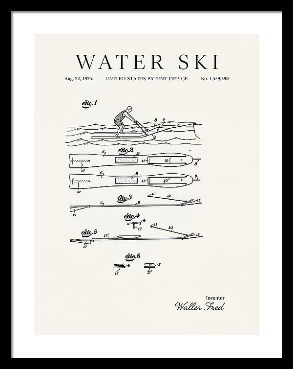 Water Ski Minimalist Patent Us1559390a