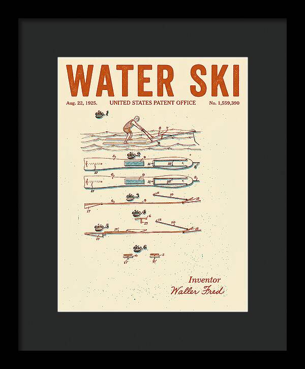 Water Ski Retro Patent Us1559390a