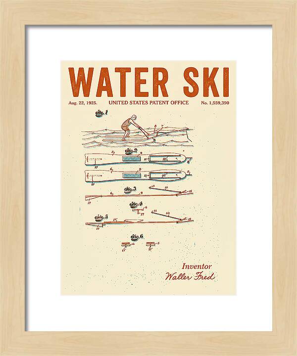 Water Ski Retro Patent Us1559390a