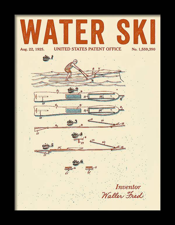 Water Ski Retro Patent Us1559390a