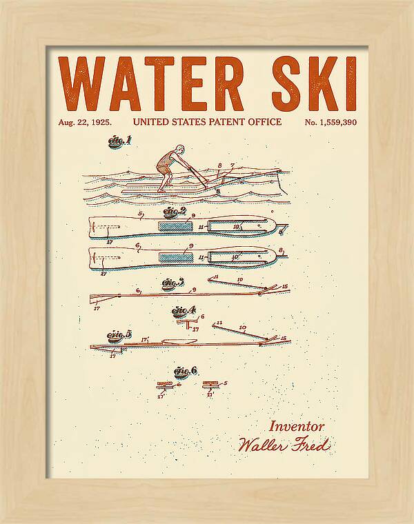 Water Ski Retro Patent Us1559390a