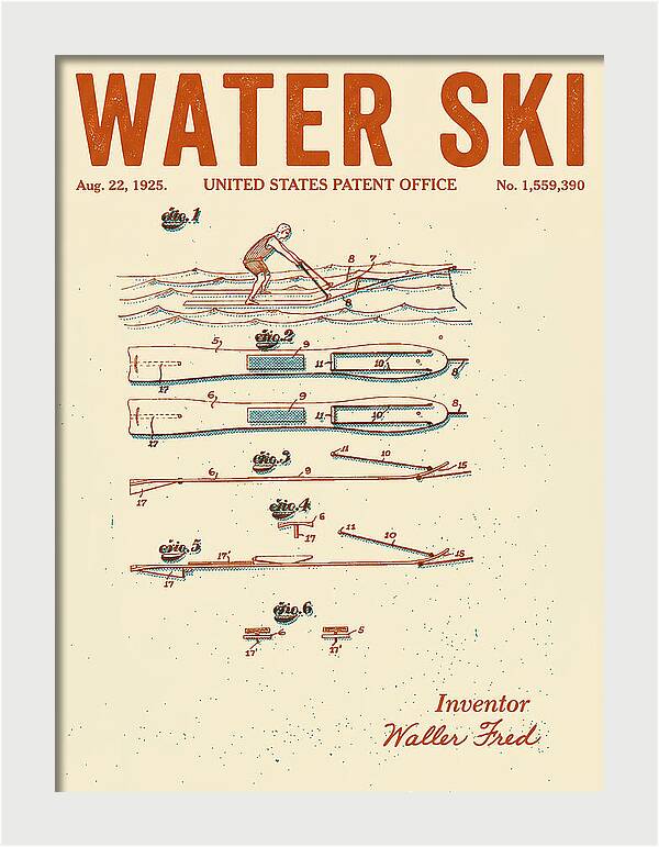 Water Ski Retro Patent Us1559390a