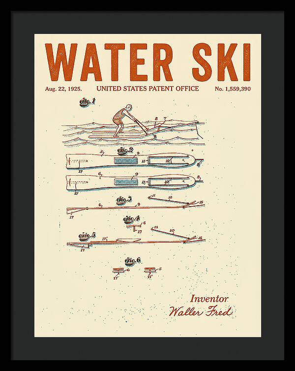 Water Ski Retro Patent Us1559390a