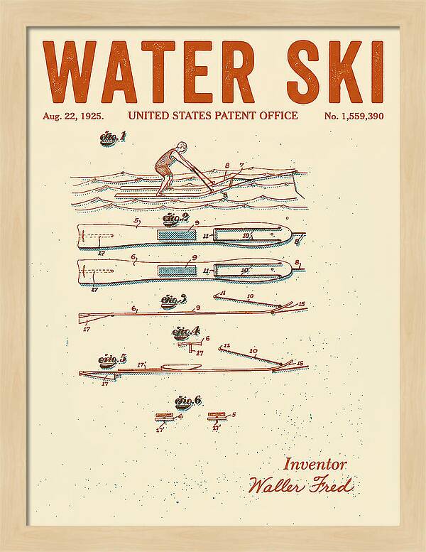 Water Ski Retro Patent Us1559390a
