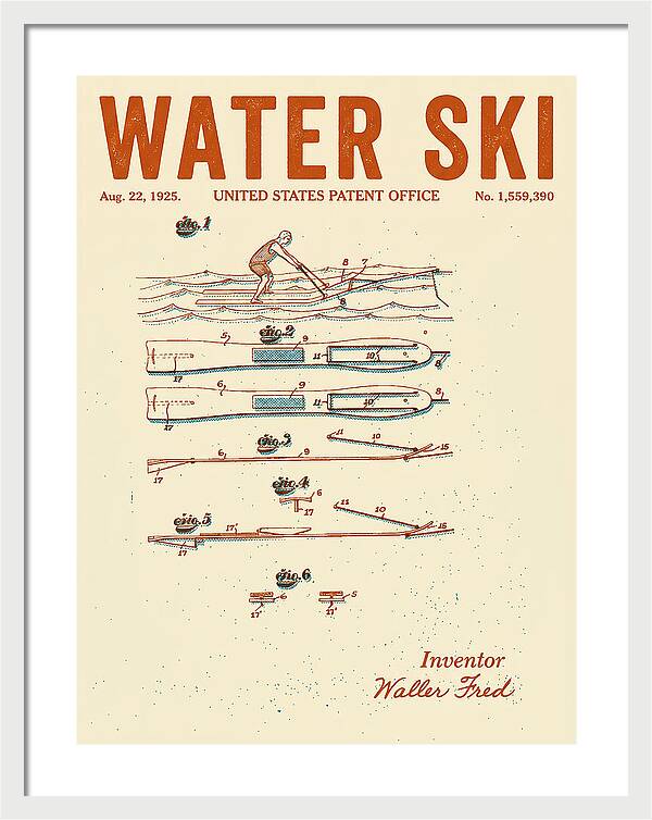 Water Ski Retro Patent Us1559390a