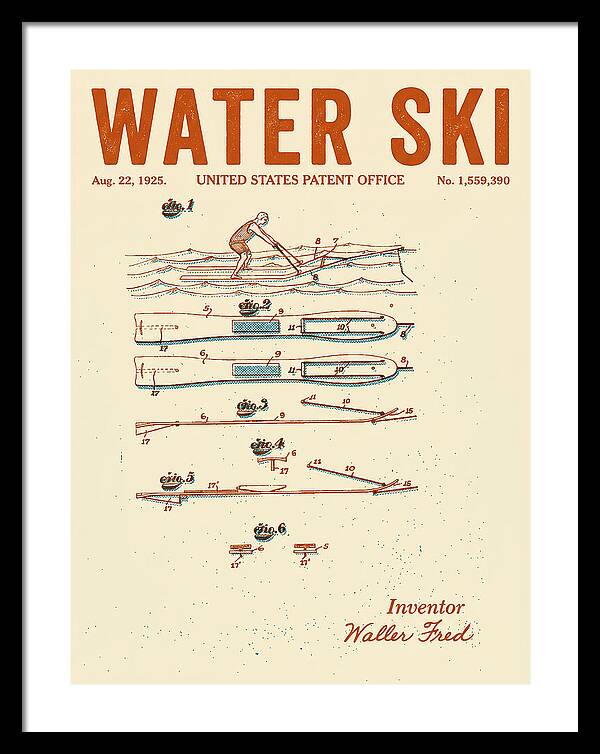 Water Ski Retro Patent Us1559390a