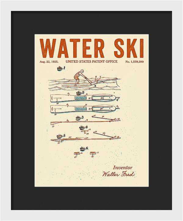 Water Ski Retro Patent Us1559390a