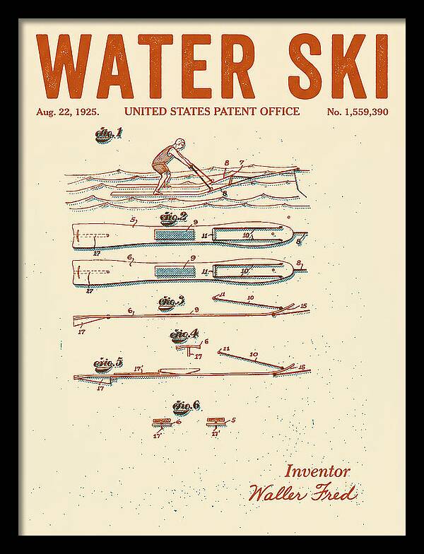 Water Ski Retro Patent Us1559390a