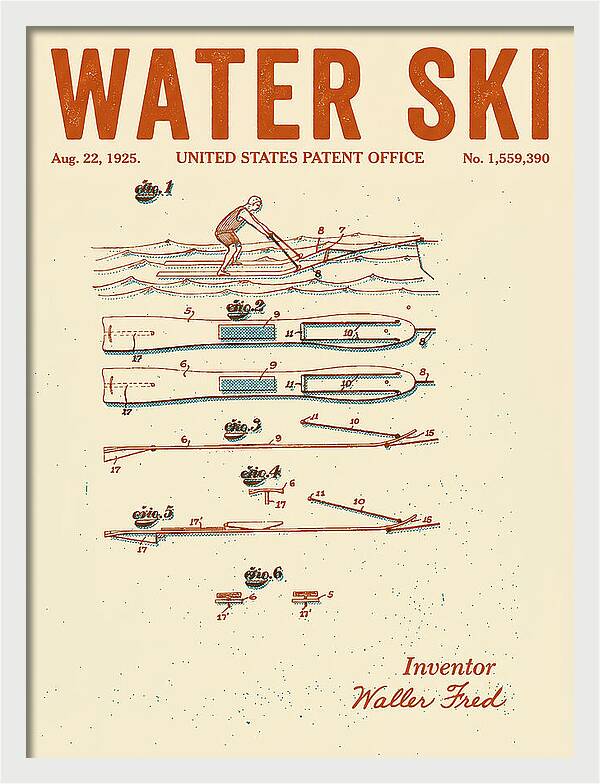 Water Ski Retro Patent Us1559390a