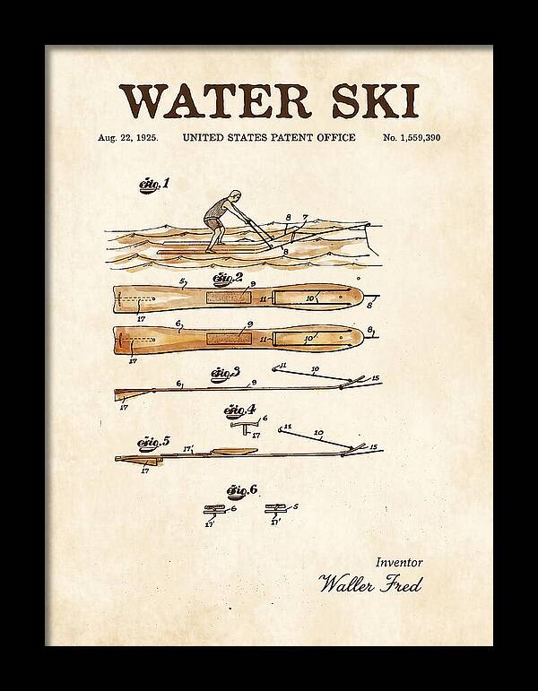 Water Ski Watercolor Patent Us1559390a