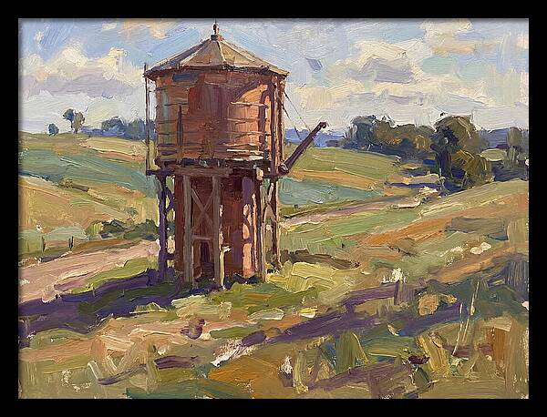 Water Tower In The Countryside