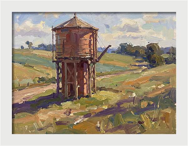Water Tower In The Countryside