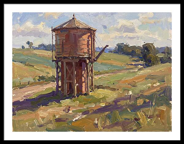 Water Tower In The Countryside