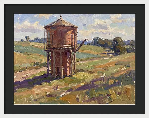 Water Tower In The Countryside