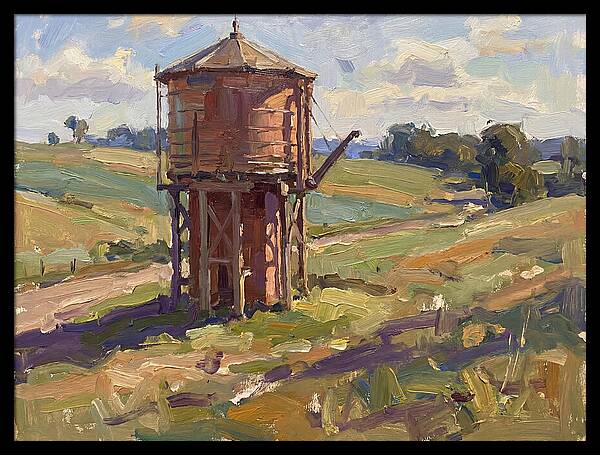 Water Tower In The Countryside