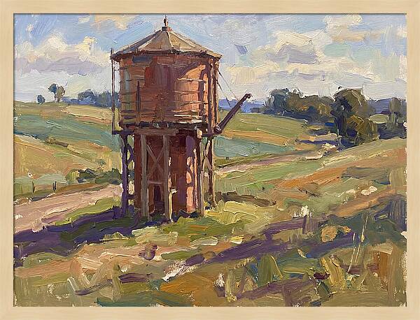 Water Tower In The Countryside