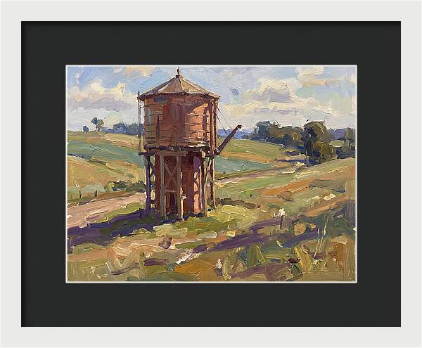 Water Tower In The Countryside