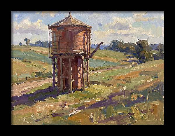 Water Tower In The Countryside